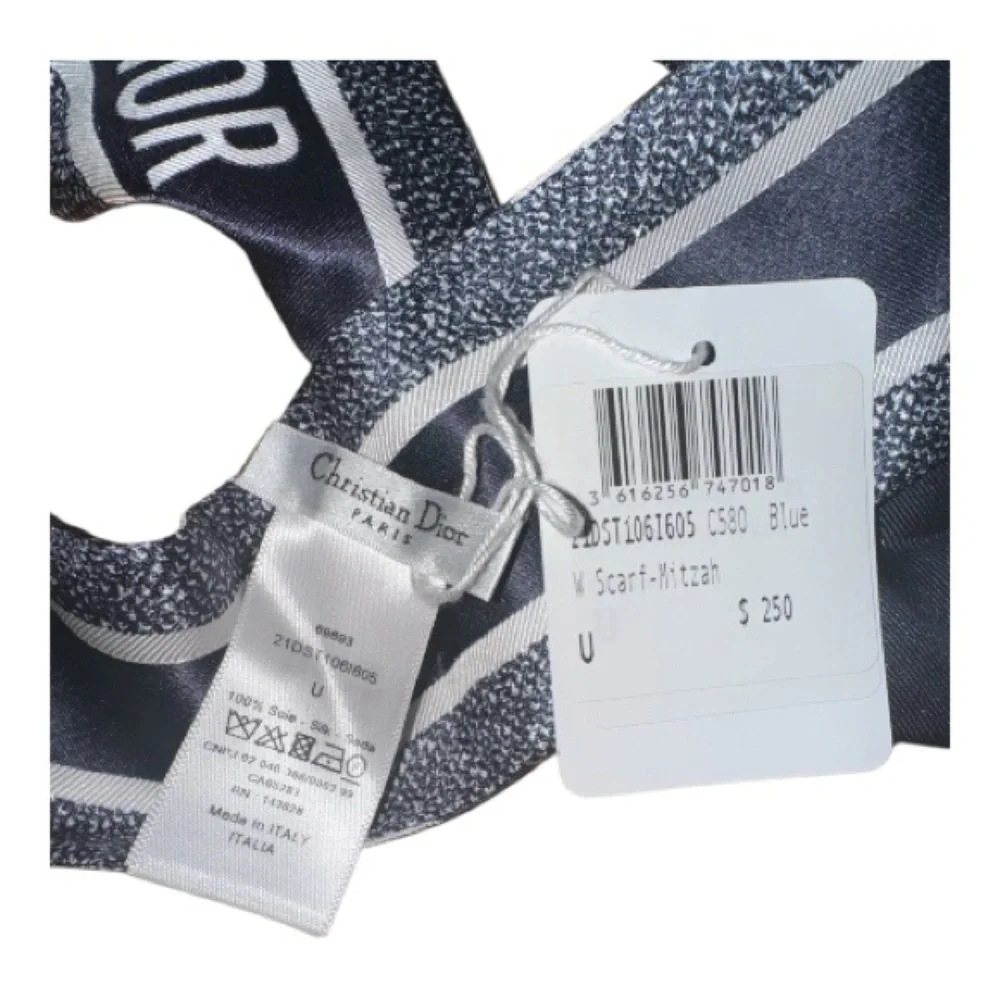 NWT Dior Blue Etoile Mitzah Scarf